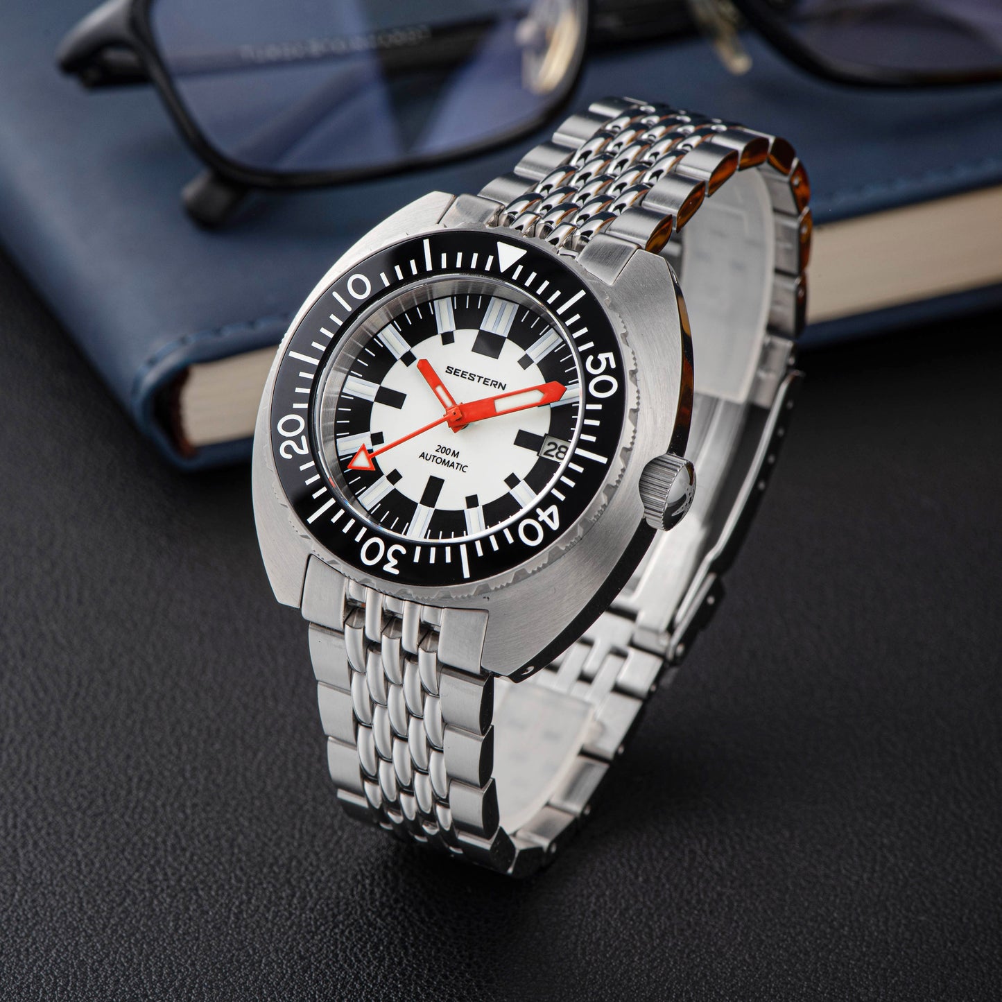 Seestern DOX12 Checker Dial Diver Luminous