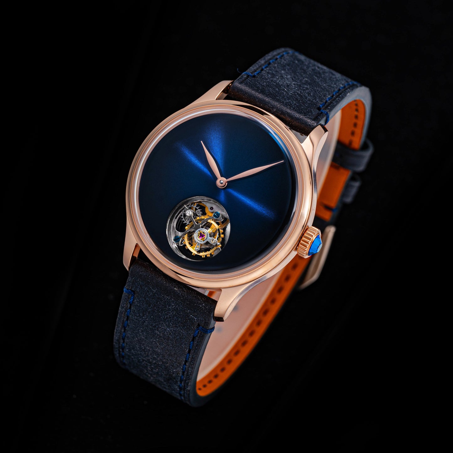 Tourbillon Master S454 Rose Gold Blue Dial