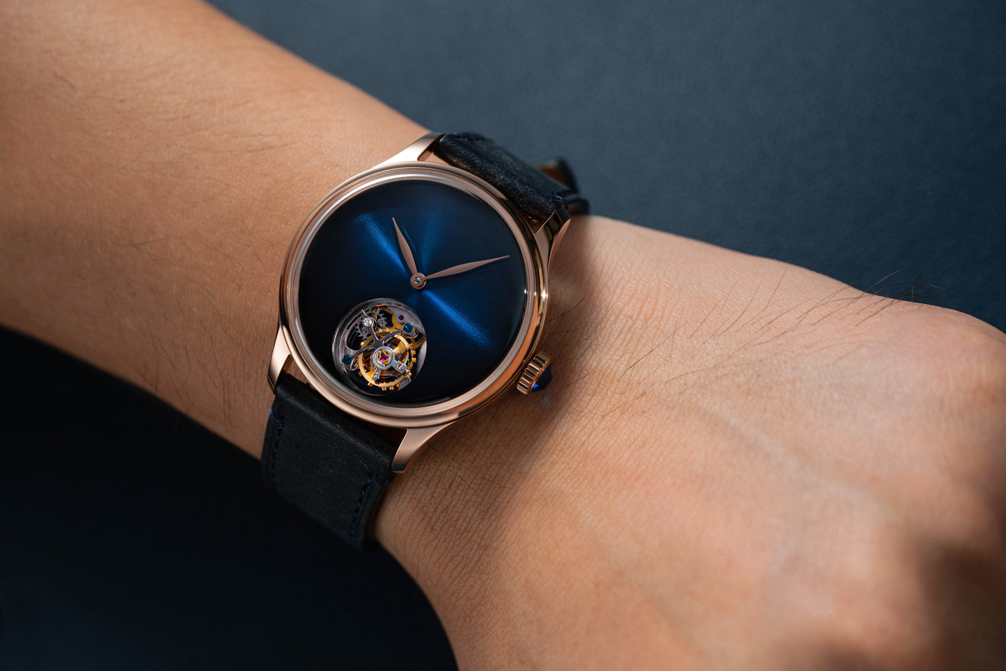 Tourbillon Master S454 Rose Gold Blue Dial