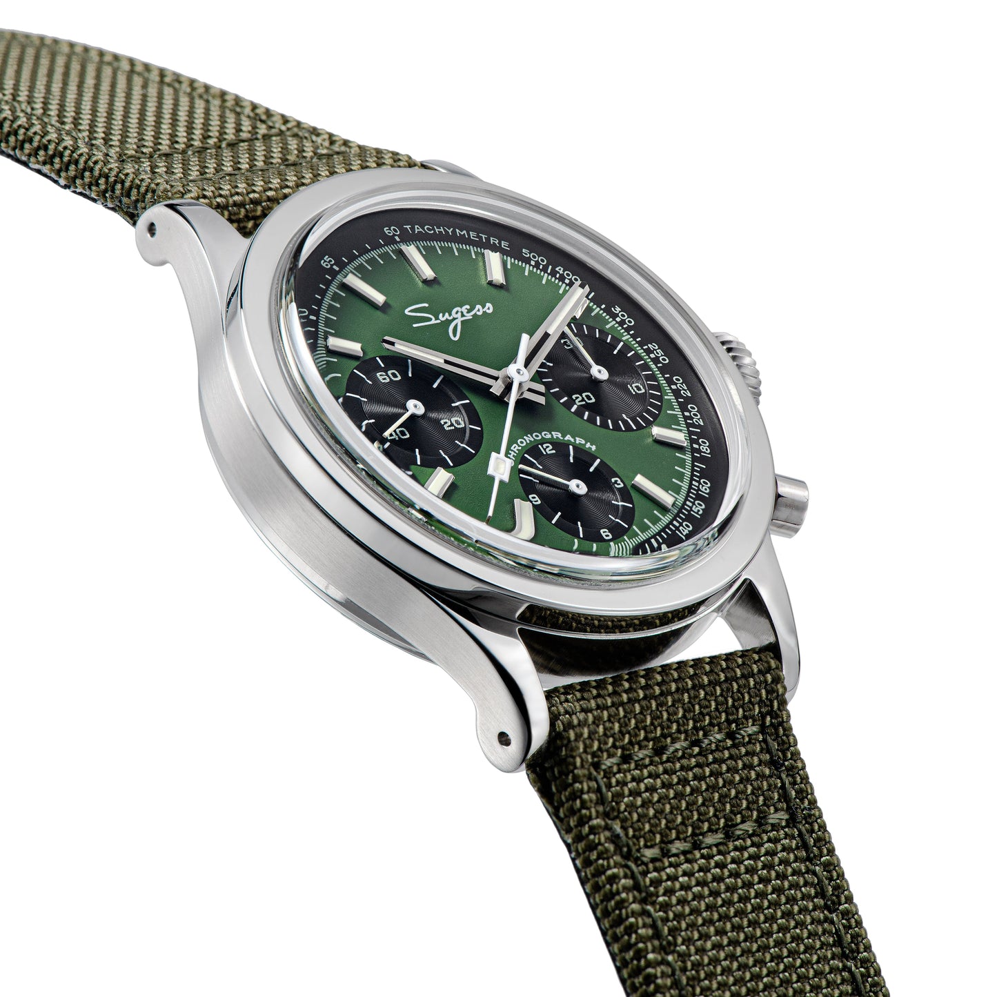 Chrono Heritage S411-1902 S411 Green Dial Swan Neck Regulator (Limited Edition)