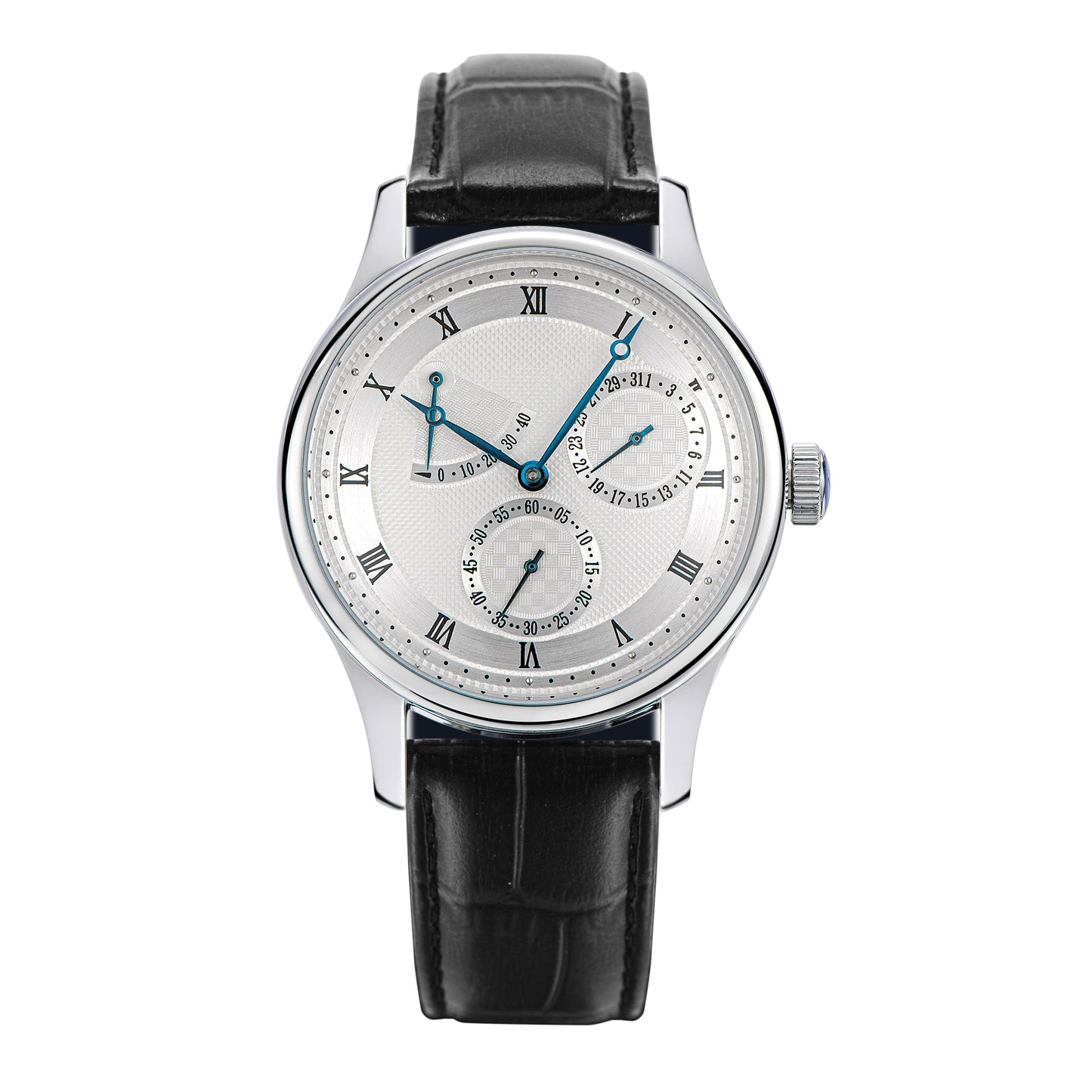 Seagull Movement Watch 1780 40mm Guilloche Dial Automatic