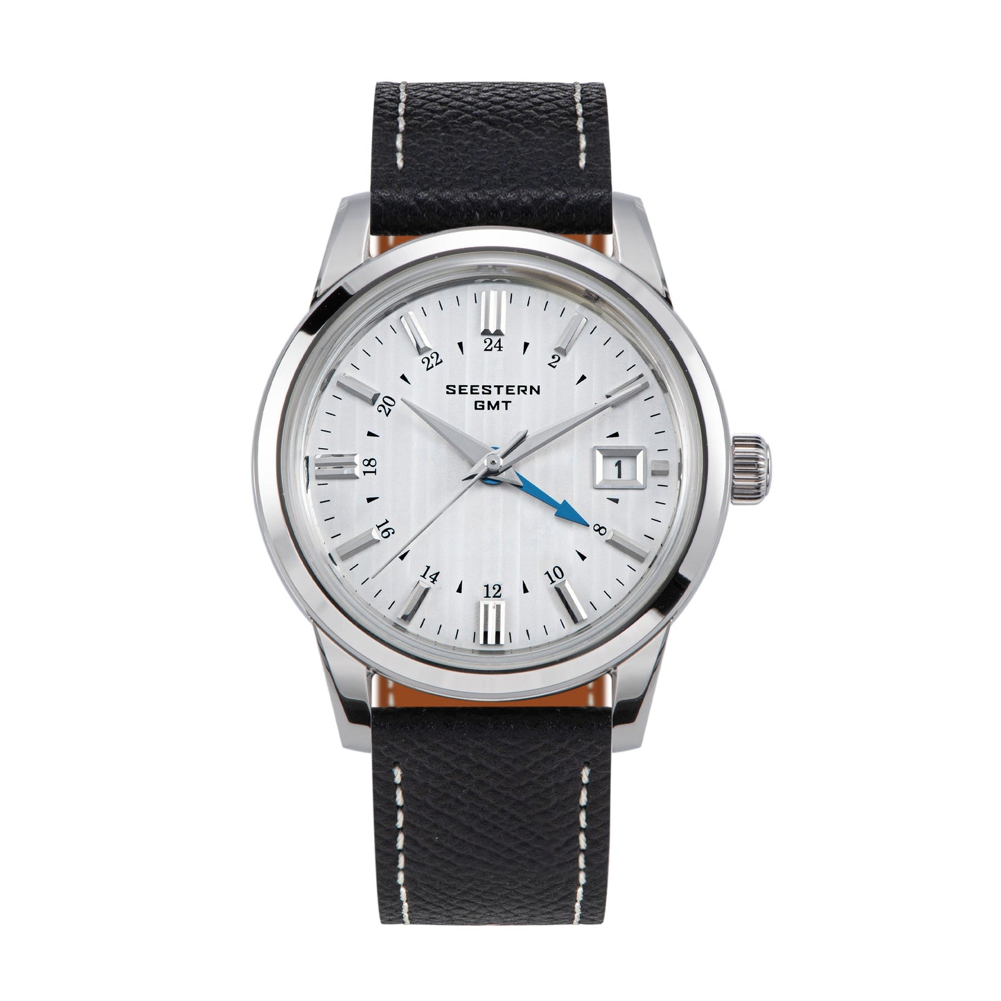 Seestern S446 GMT Watch White Dial (Seiko NH34 GMT movement)