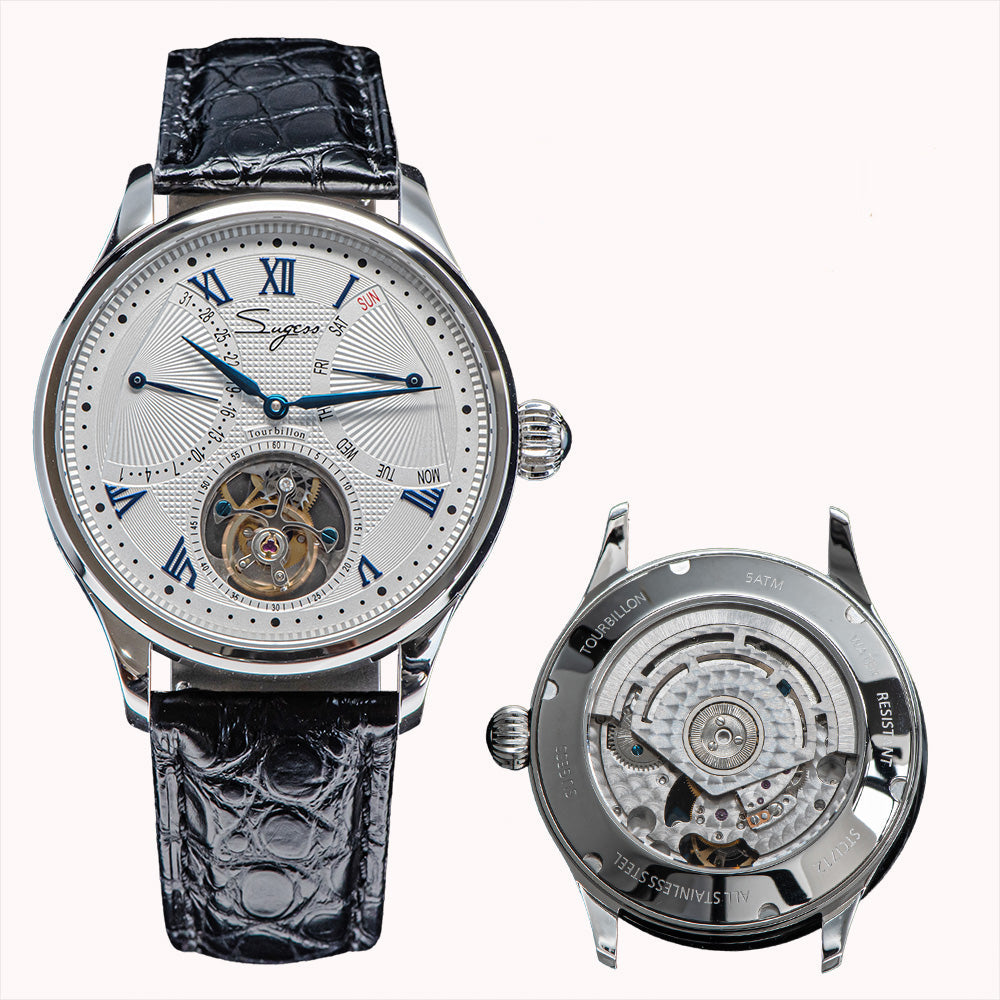 Tourbillon Master SU8004BLR Blue Roman Numerals