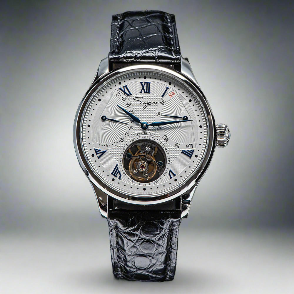 Tourbillon Master SU8004BLR Blue Roman Numerals