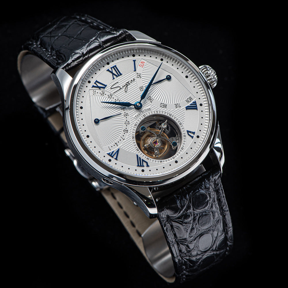 Tourbillon Master SU8004BLR Blue Roman Numerals