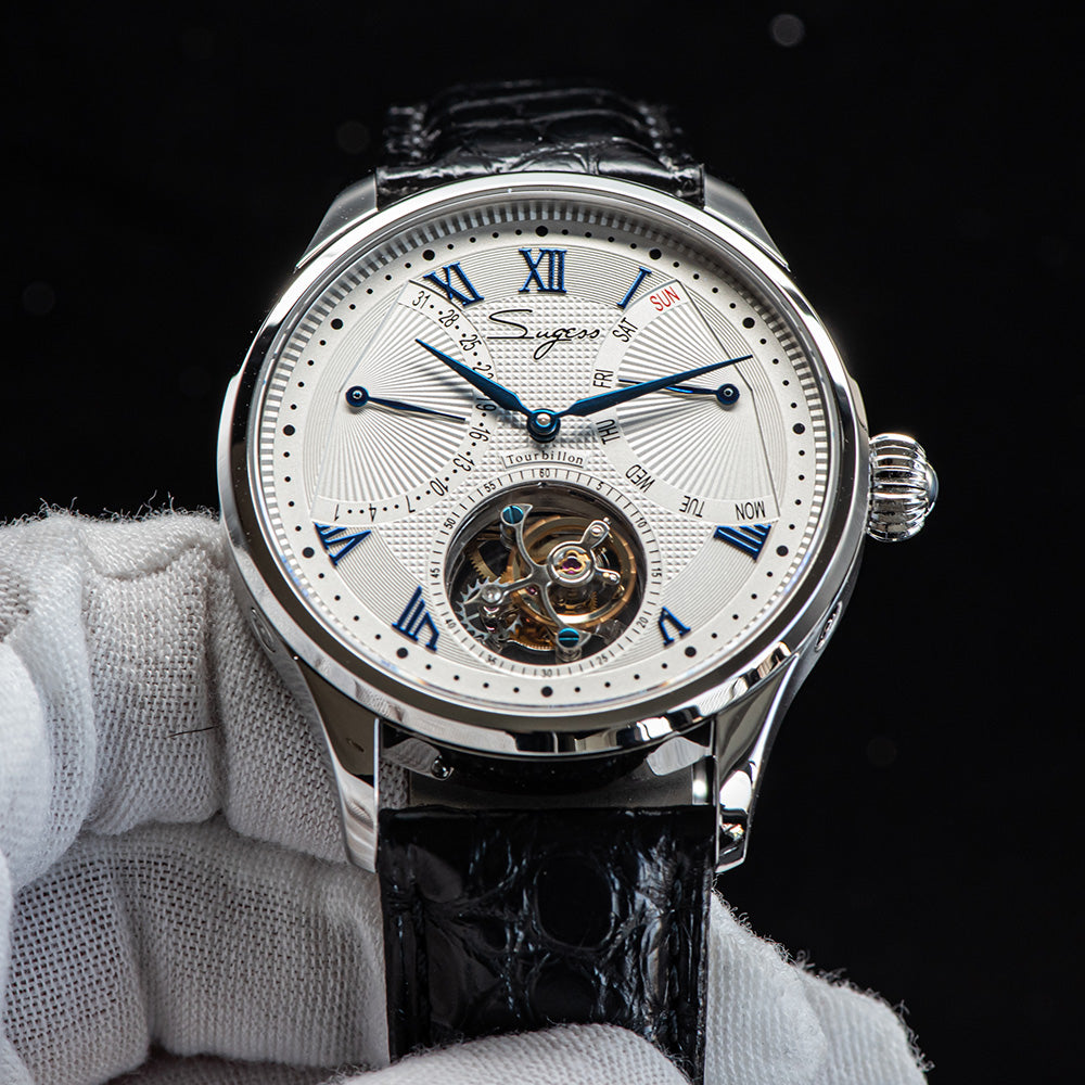 Tourbillon Master SU8004BLR Blue Roman Numerals