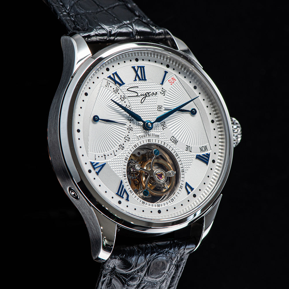 Tourbillon Master SU8004BLR Blue Roman Numerals