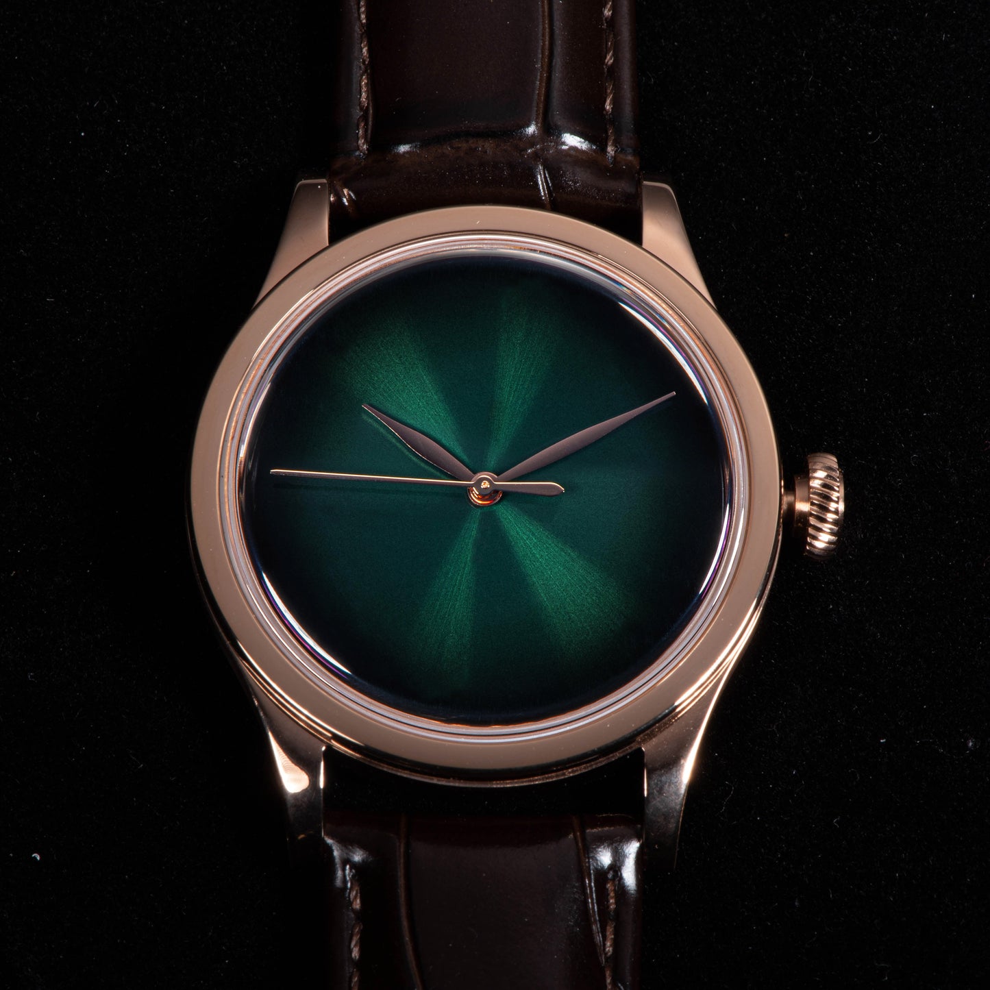 Heritage 411-3A Seagull 2130 Movement Rose Gold Case Green Dial SU4113RGN