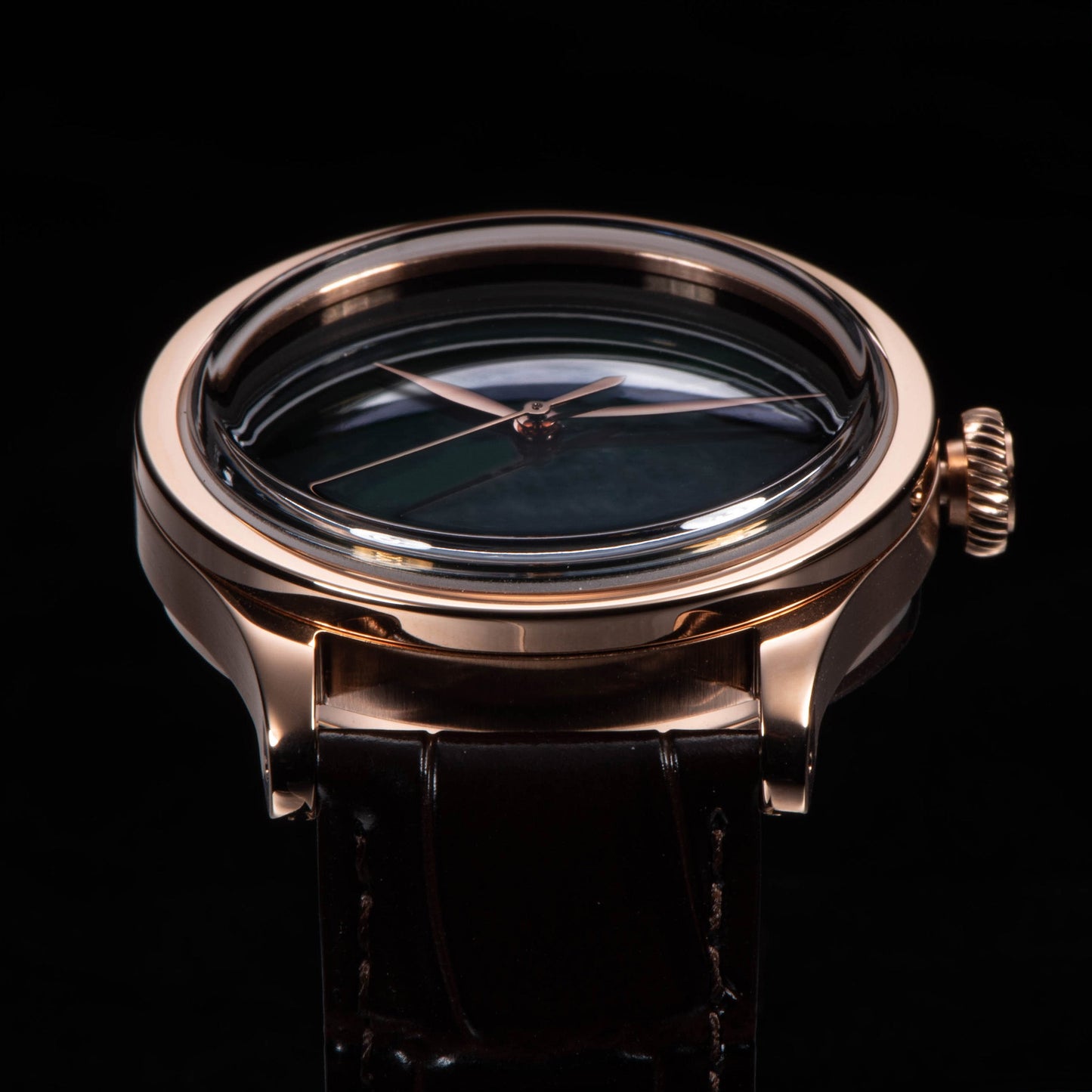 Heritage 411-3A Seagull 2130 Movement Rose Gold Case Green Dial SU4113RGN