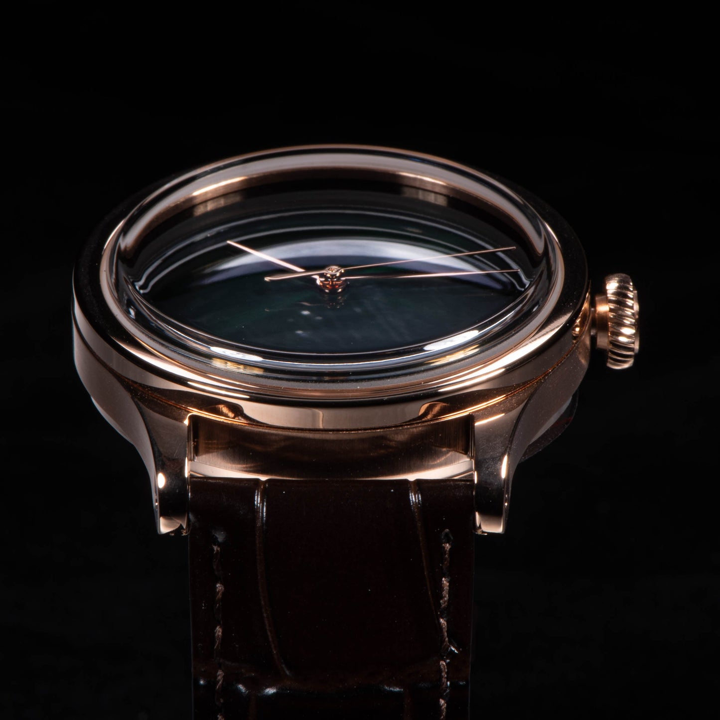 Heritage 411-3A Seagull 2130 Movement Rose Gold Case Blue Dial SU4113RBL