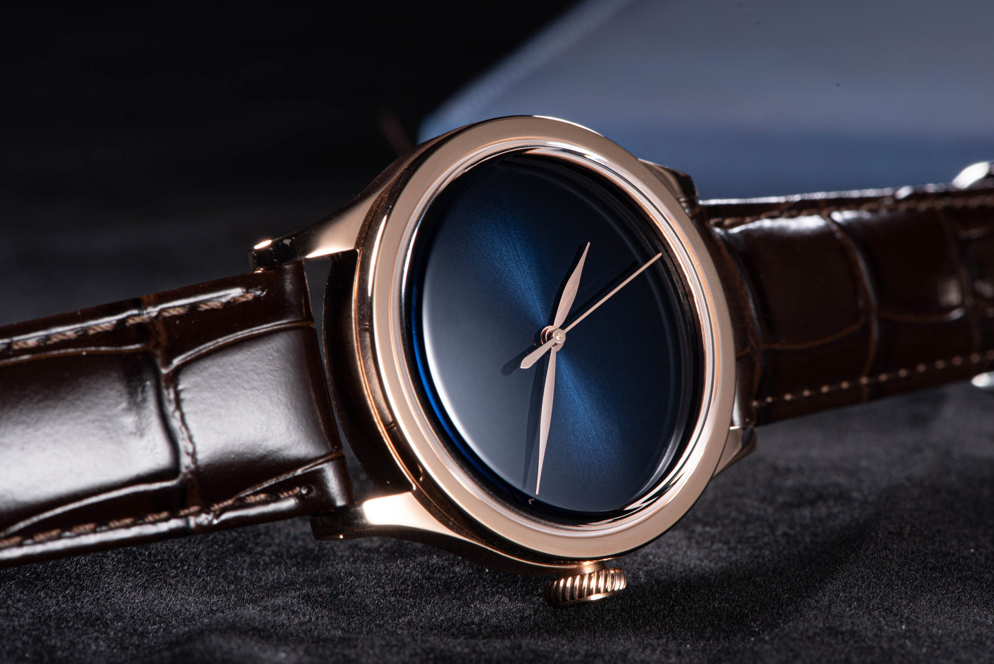 Heritage 411-3A Seagull 2130 Movement Rose Gold Case Blue Dial SU4113RBL