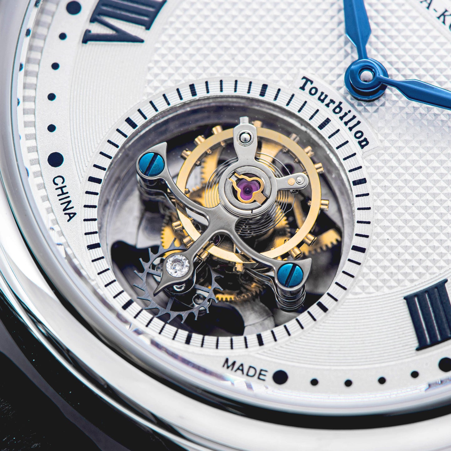 Seakors Tourbillon SE8002SK Black Indexes Automatic Movement