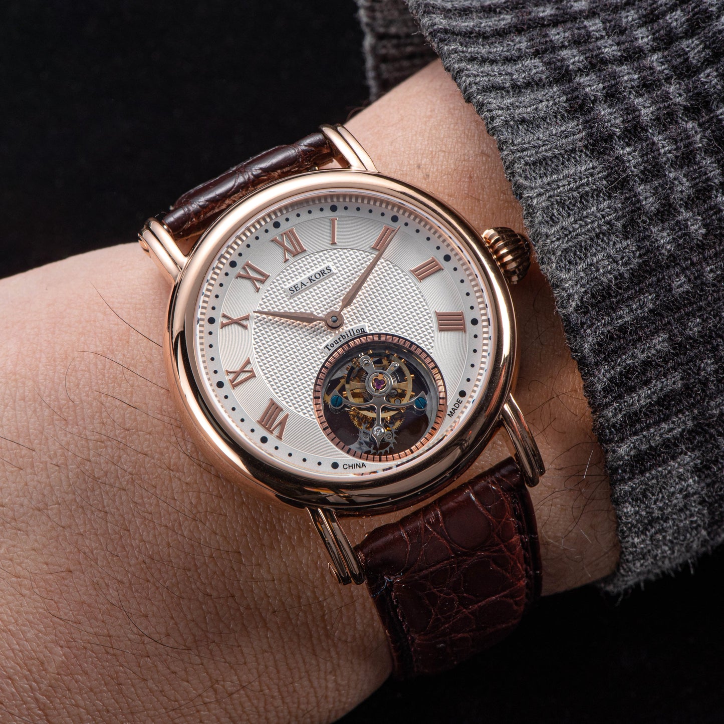 Seakors Tourbillon SE8002GW Automatic Movement