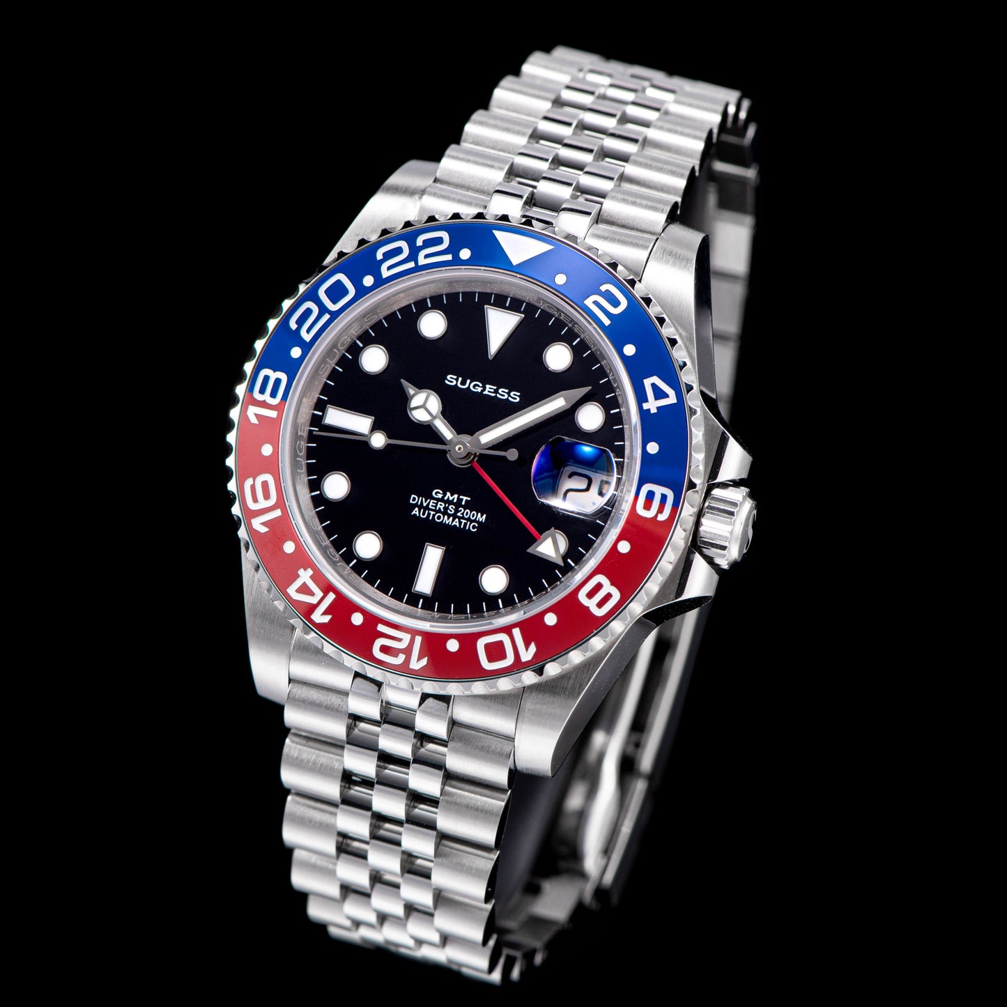 GMT DIVER'S SU126710BLRO V2 Red & Blue Bezel