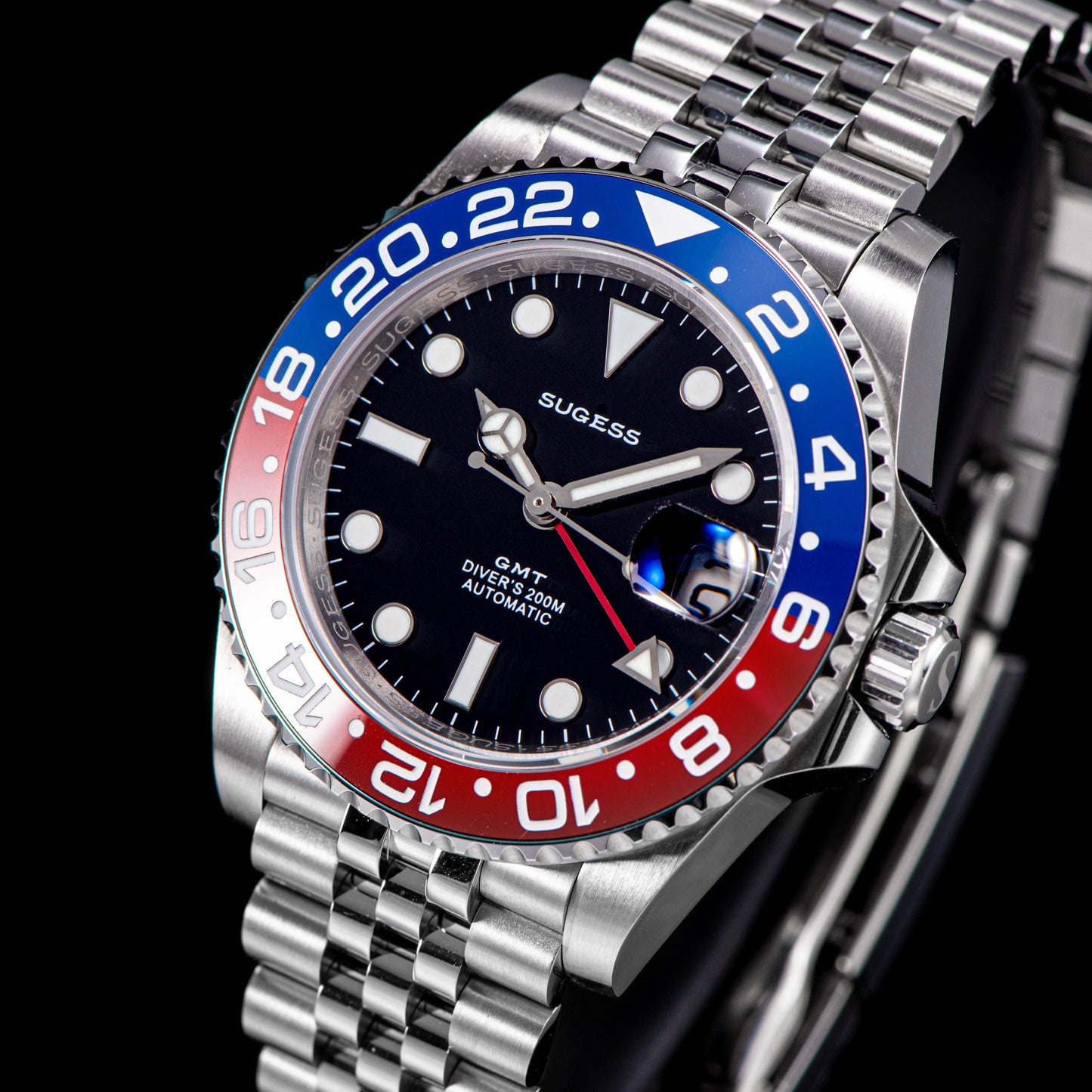 GMT DIVER'S SU126710BLRO V2 Red & Blue Bezel