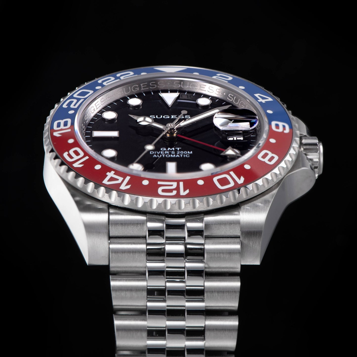 GMT DIVER'S SU126710BLRO V2 Red & Blue Bezel