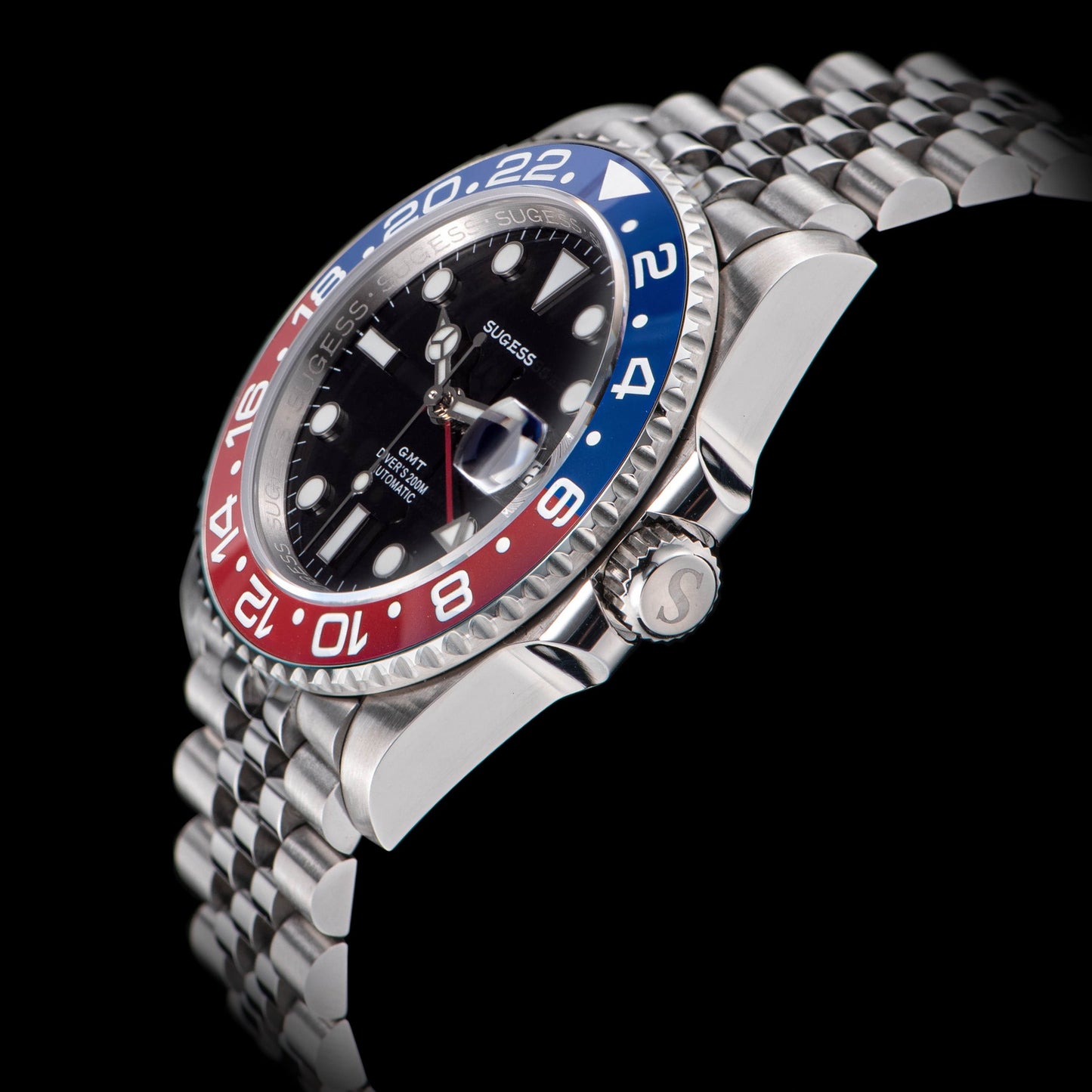 GMT DIVER'S SU126710BLRO V2 Red & Blue Bezel