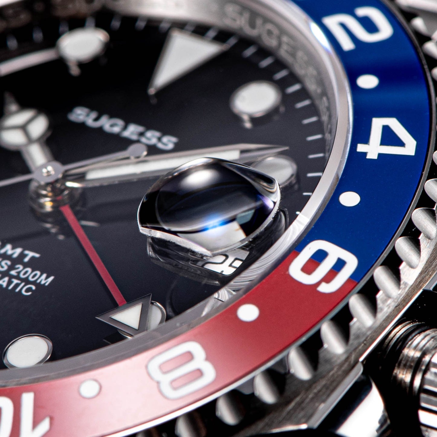 GMT DIVER'S SU126710BLRO V2 Red & Blue Bezel