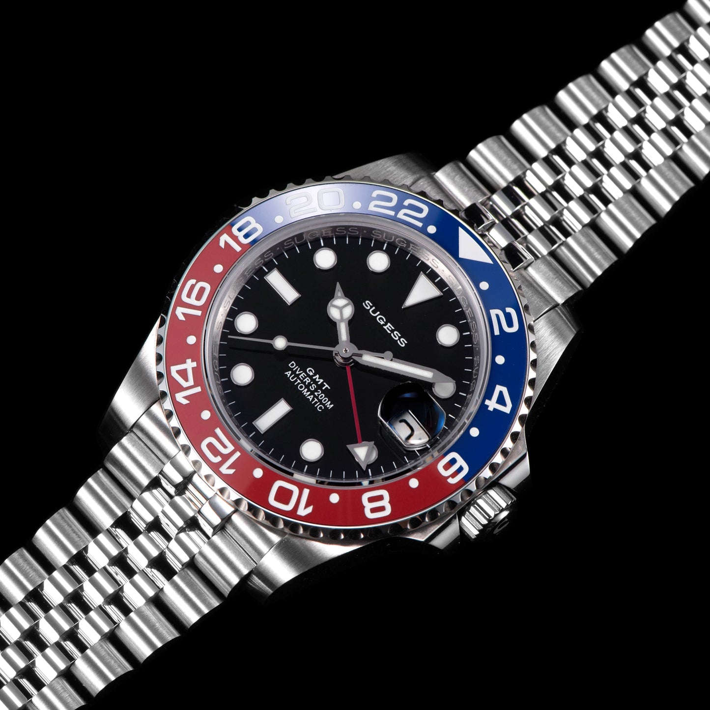 GMT DIVER'S SU126710BLRO V2 Red & Blue Bezel