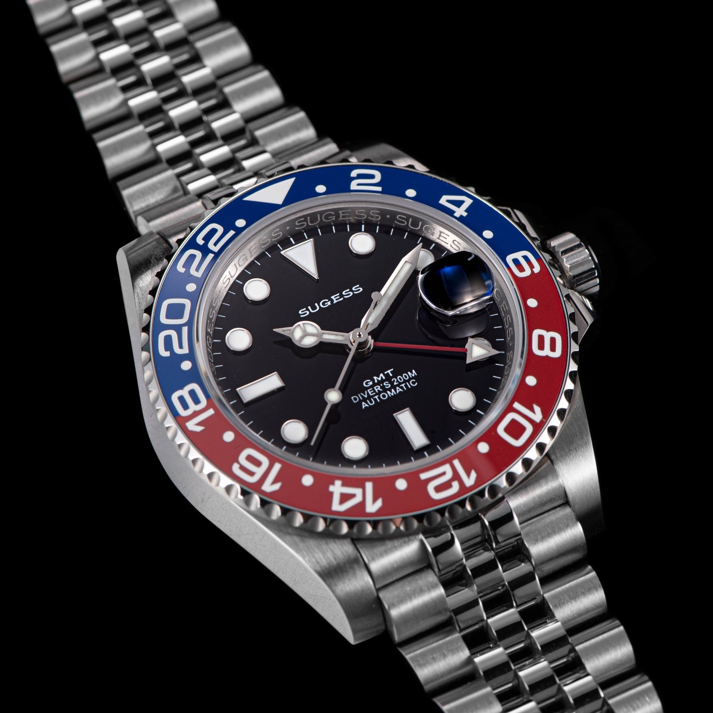 GMT DIVER'S SU126710BLRO V2 Red & Blue Bezel