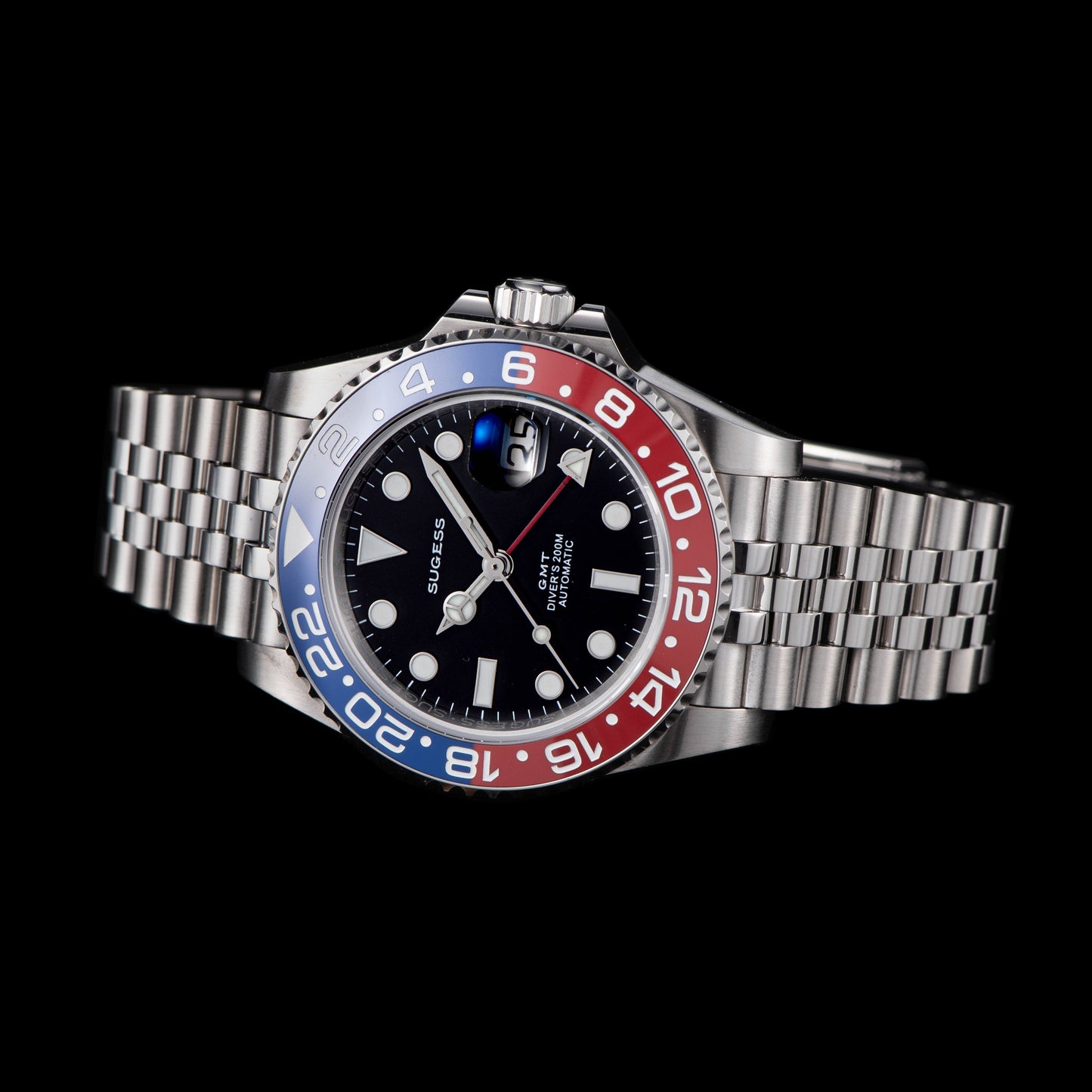 GMT DIVER'S SU126710BLRO V2 Red & Blue Bezel