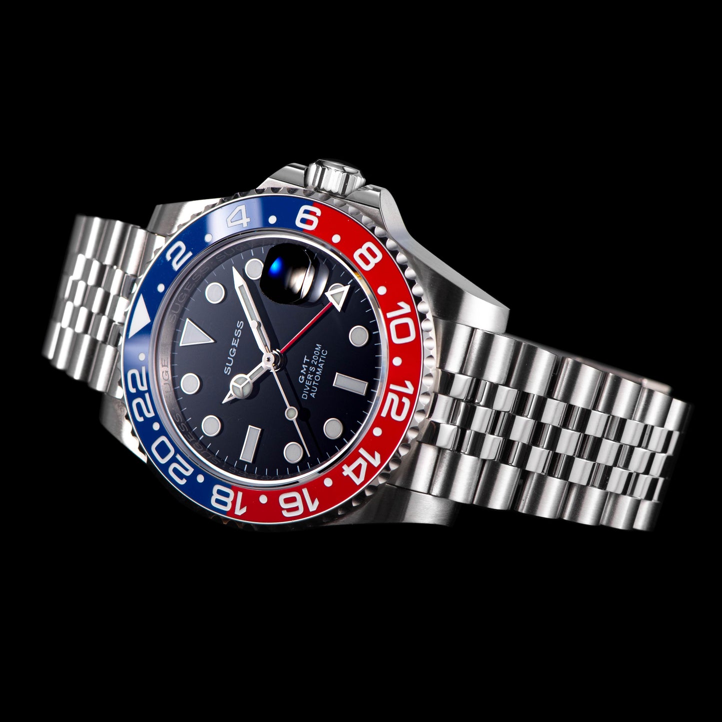 GMT DIVER'S SU126710BLRO V2 Red & Blue Bezel