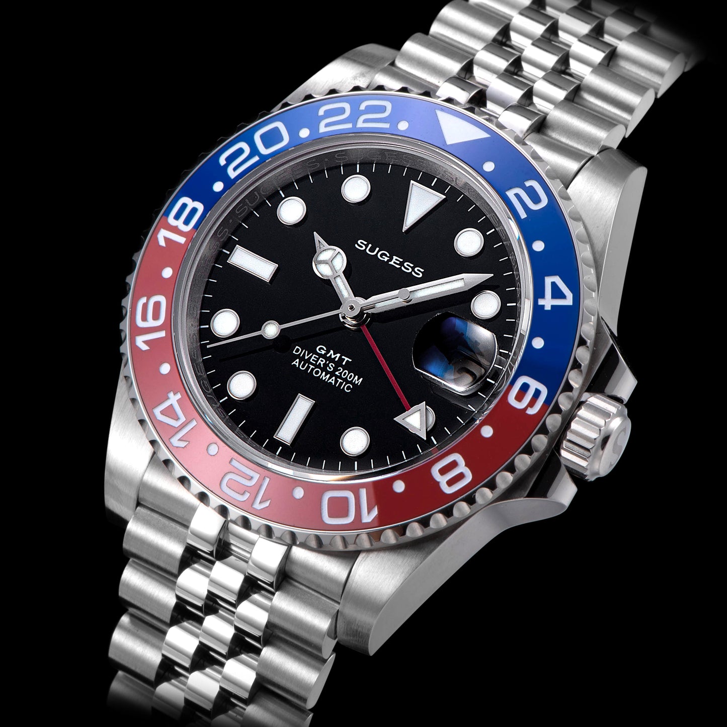 GMT DIVER'S SU126710BLRO V2 Red & Blue Bezel