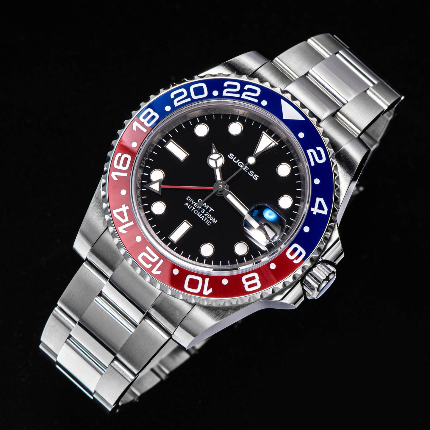 GMT DIVER'S SU126710BLRO V2 Red & Blue Bezel