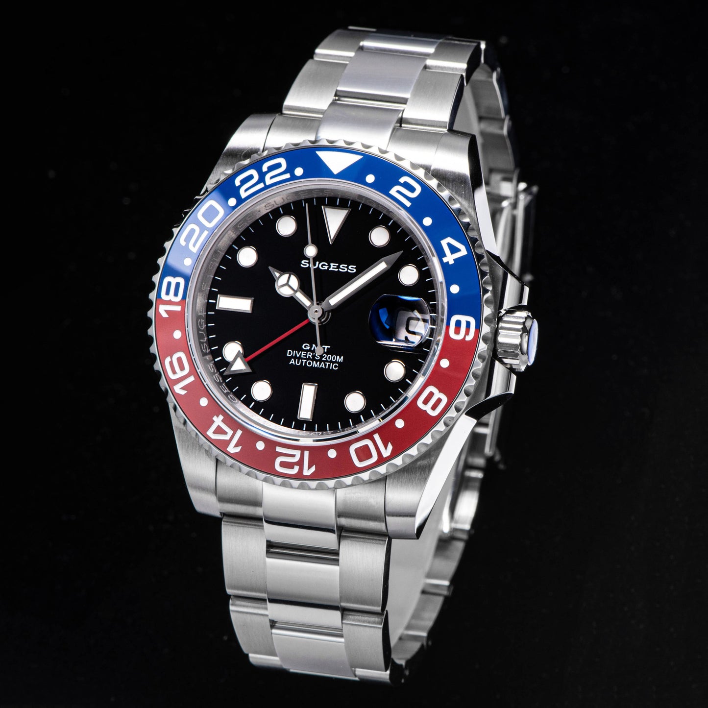 GMT DIVER'S SU126710BLRO V2 Red & Blue Bezel