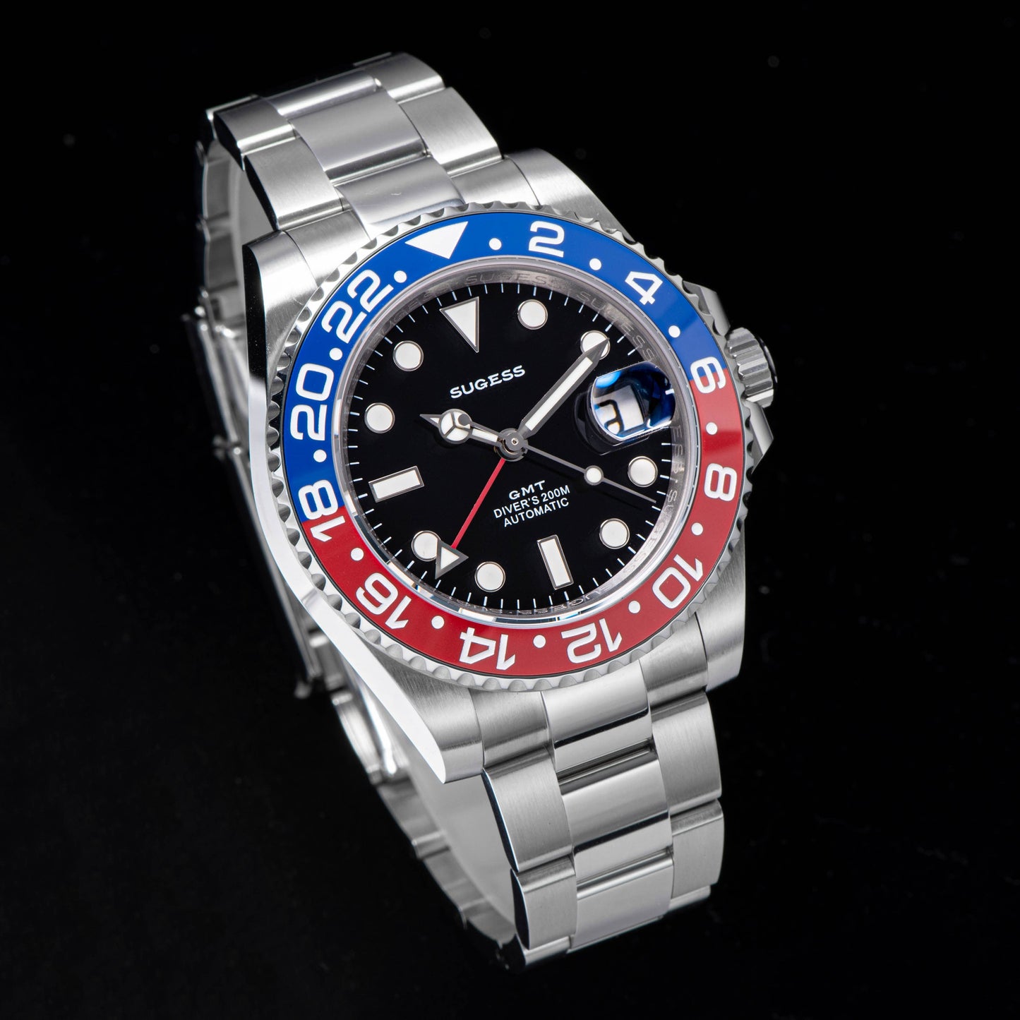 GMT DIVER'S SU126710BLRO V2 Red & Blue Bezel