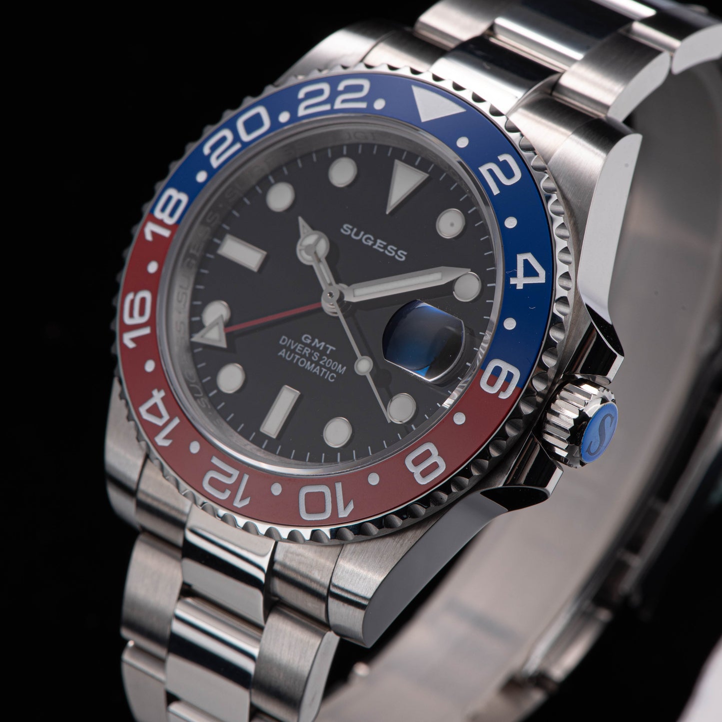 GMT DIVER'S SU126710BLRO V2 Red & Blue Bezel