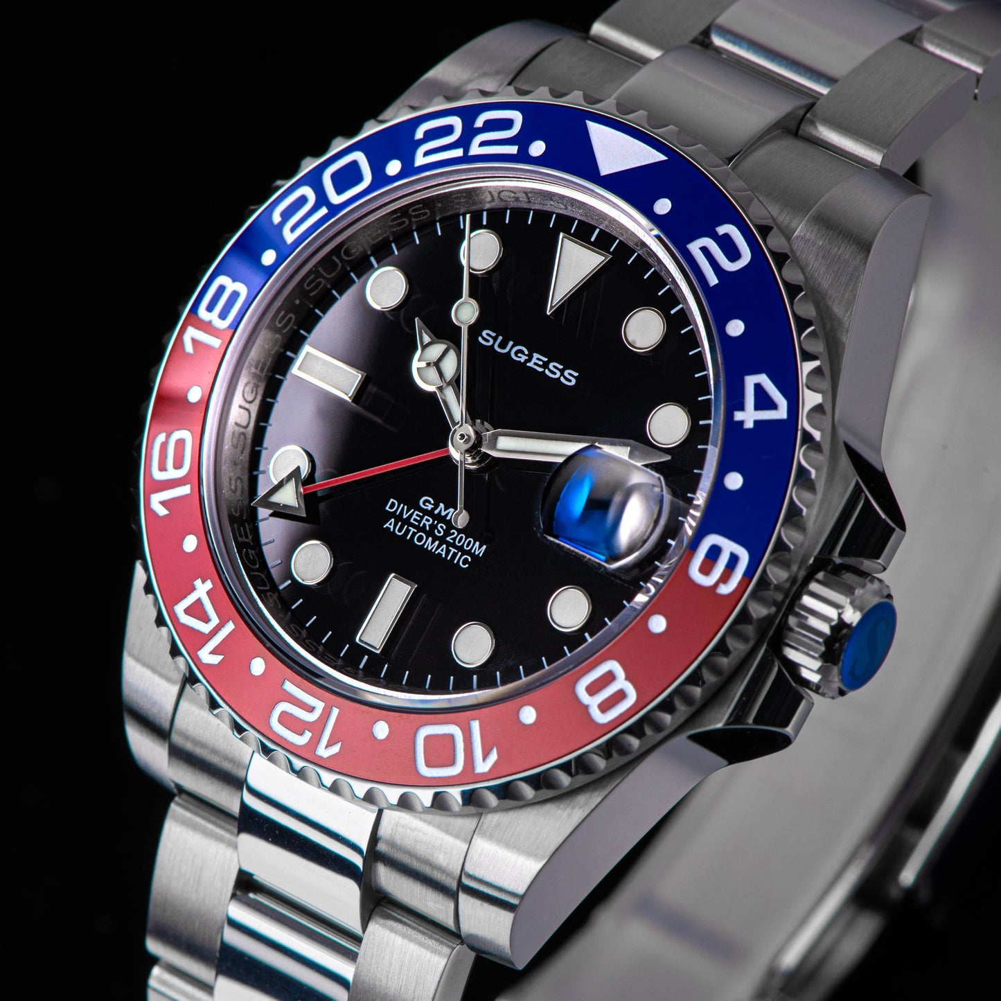 GMT DIVER'S SU126710BLRO V2 Red & Blue Bezel