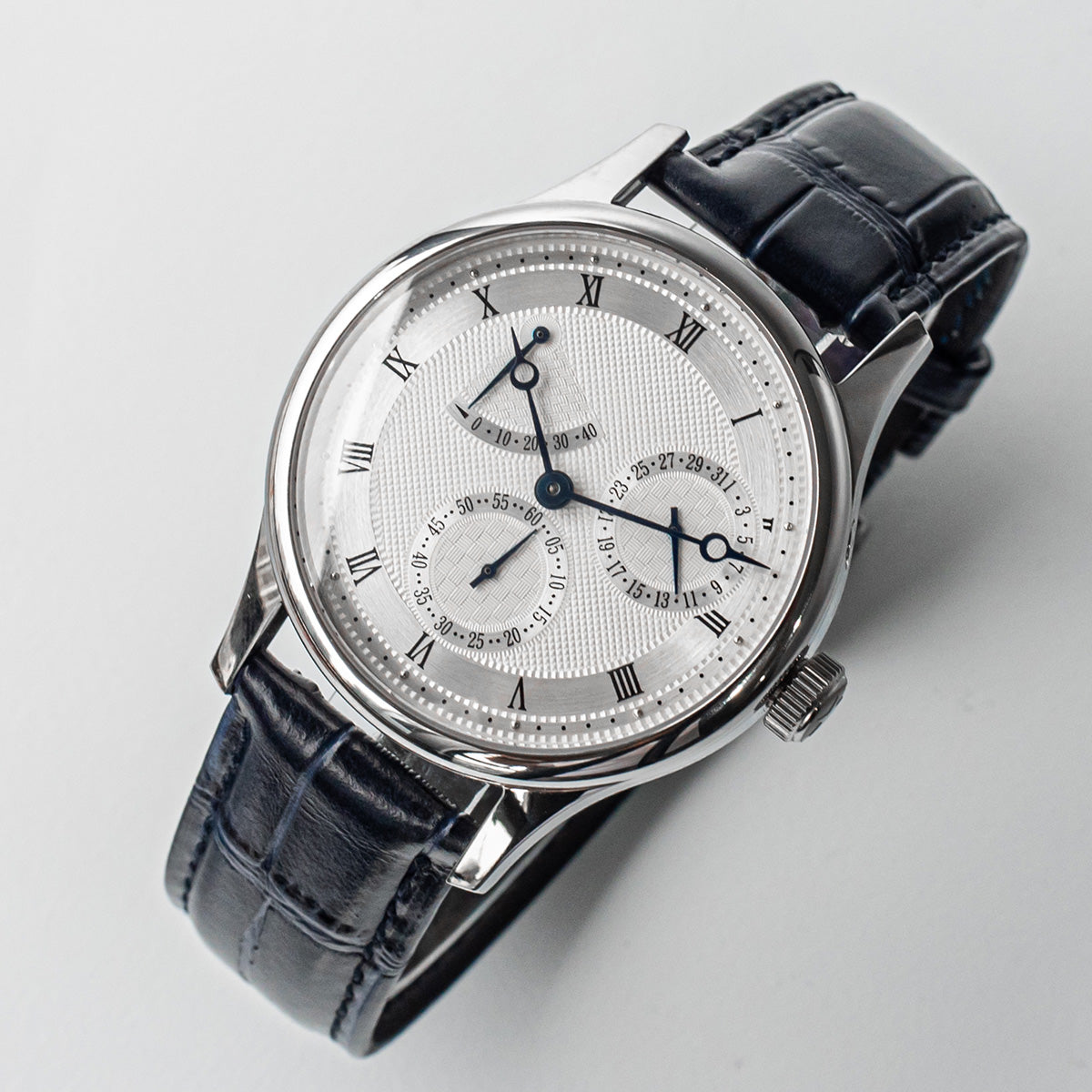 Seagull Movement Watch 1780 40mm Guilloche Dial Automatic