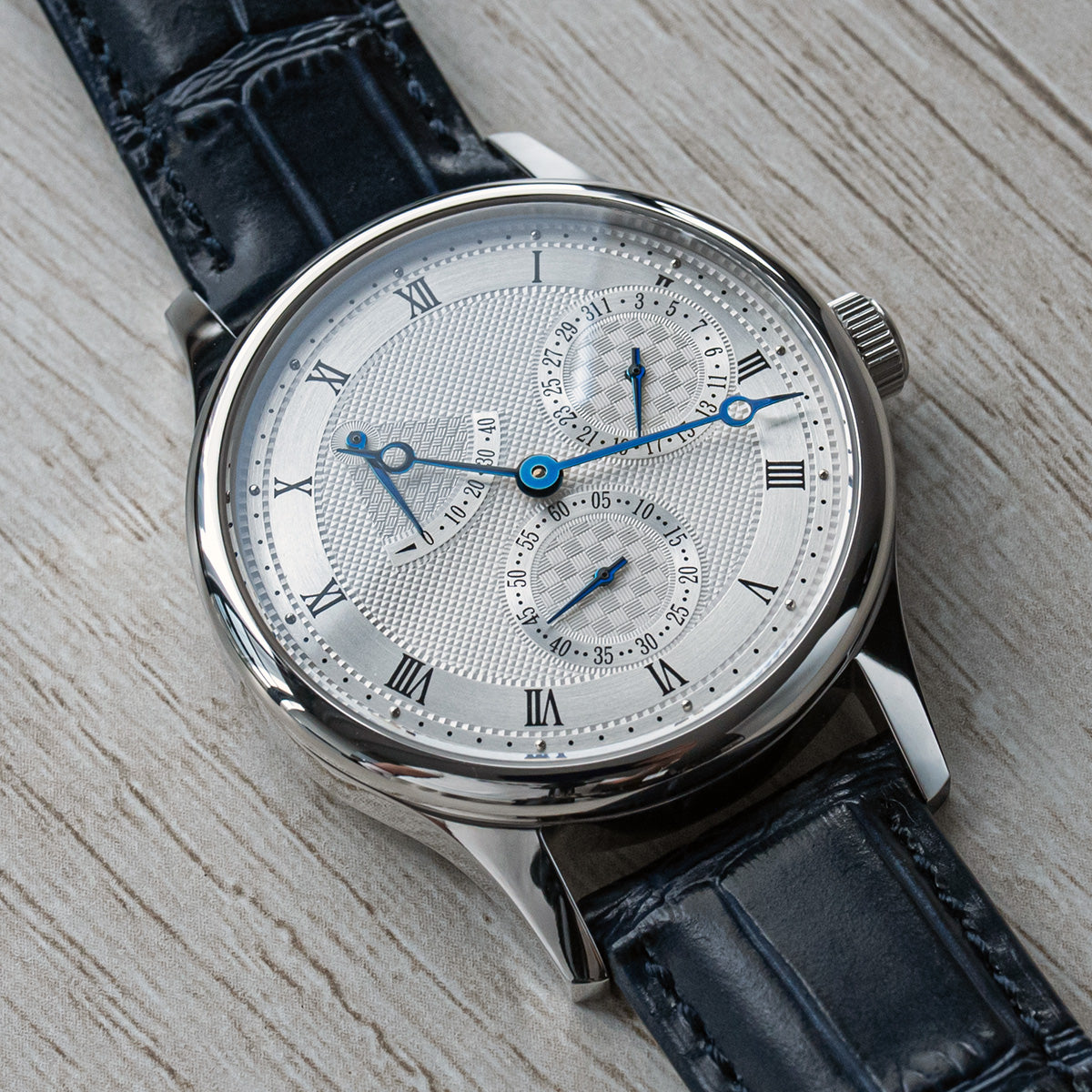 Seagull Movement Watch 1780 40mm Guilloche Dial Automatic