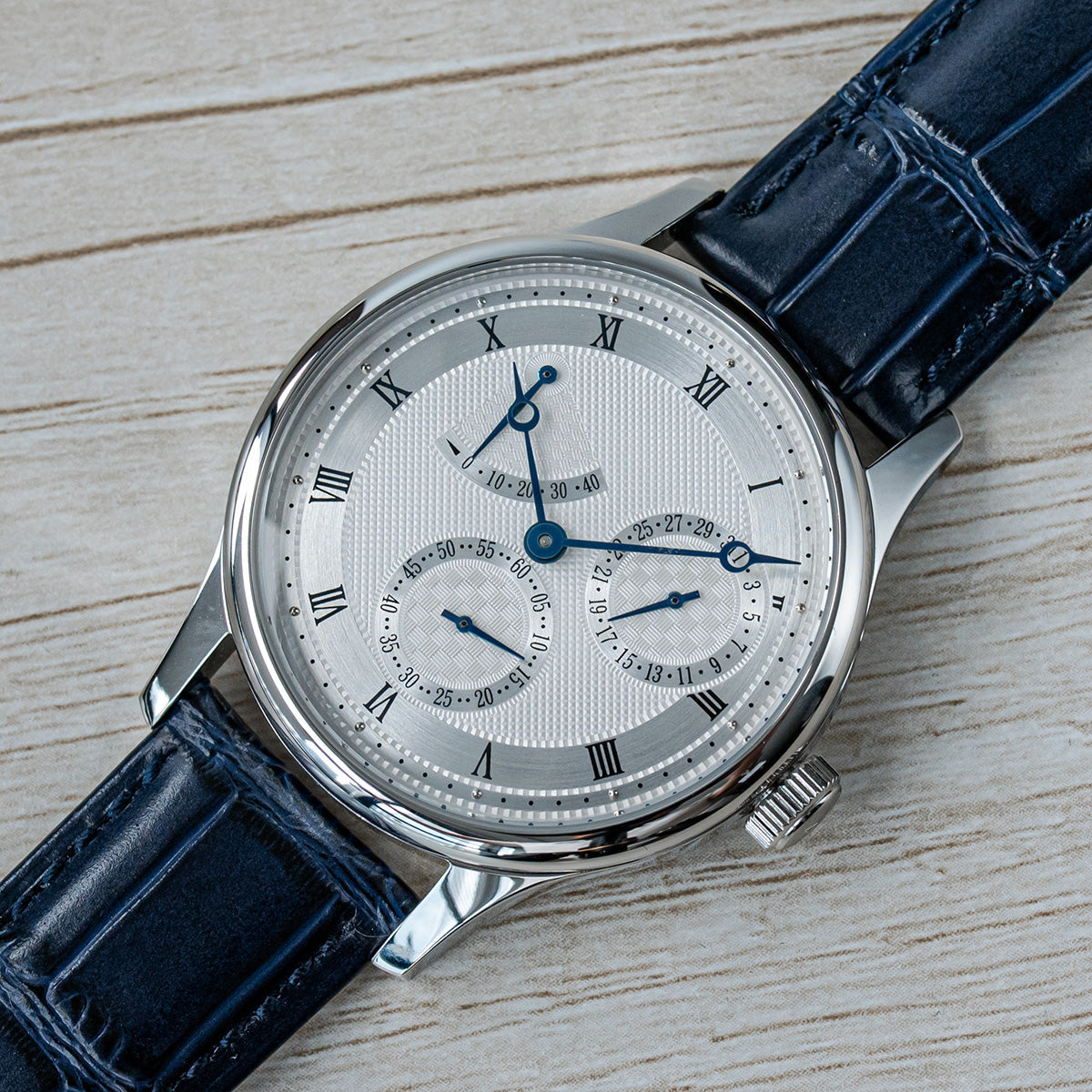 Seagull Movement Watch 1780 40mm Guilloche Dial Automatic