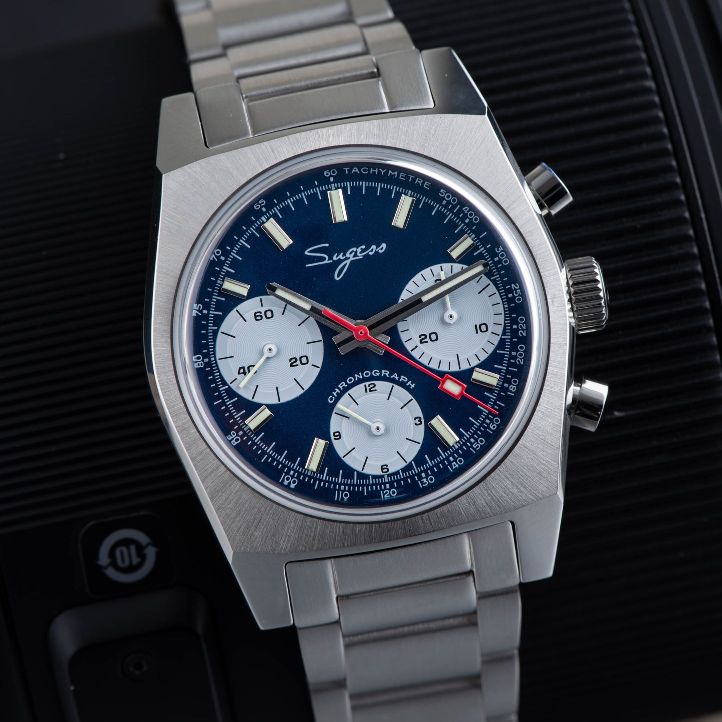 Chrono Heritage S419 Chronograph Blue Panda Dial