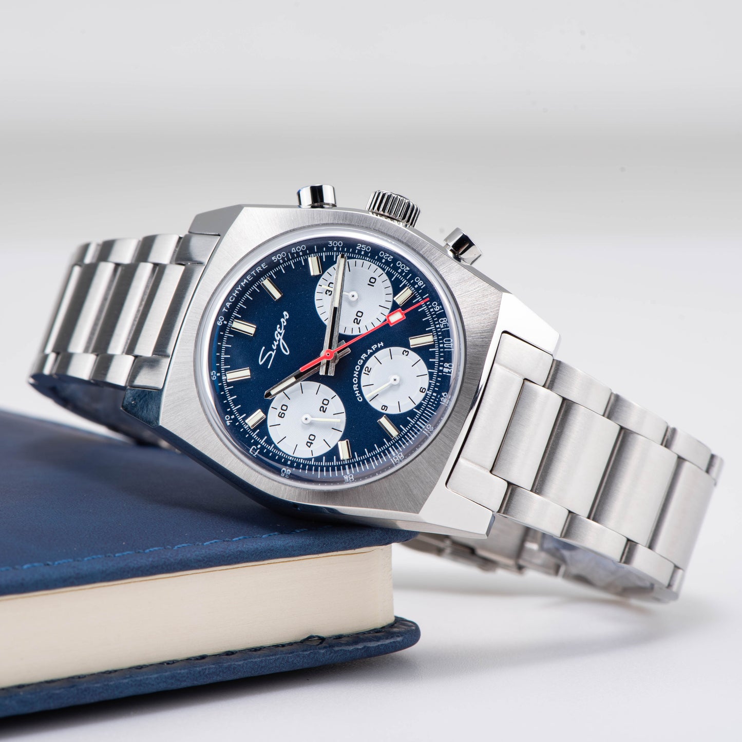 Chrono Heritage S419 Chronograph Blue Panda Dial