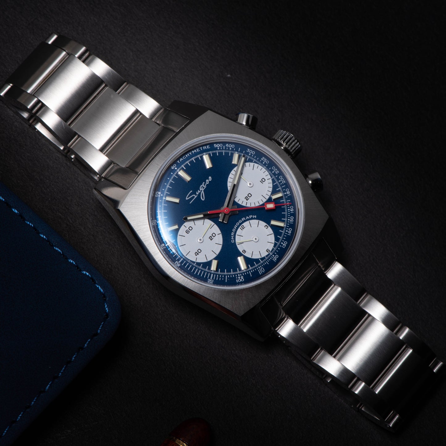 Chrono Heritage S419 Chronograph Blue Panda Dial