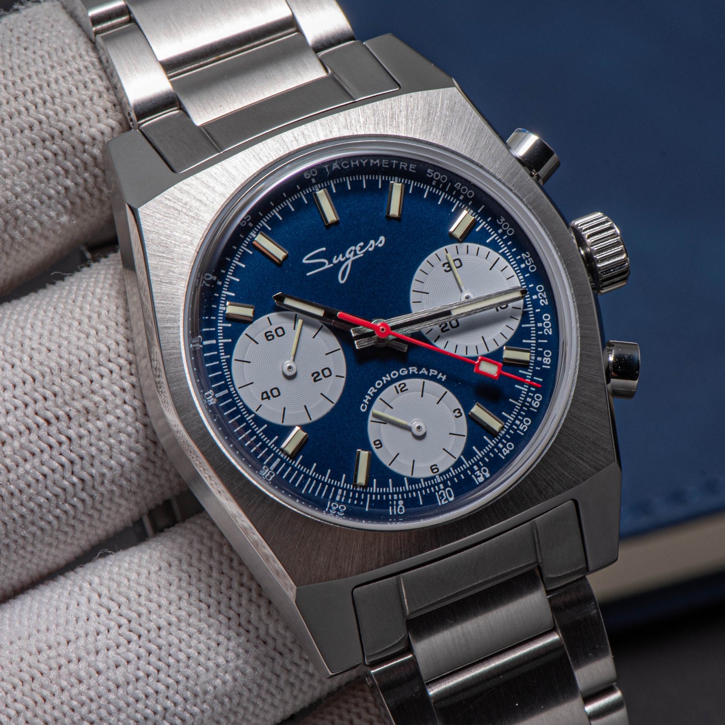 Chrono Heritage S419 Chronograph Blue Panda Dial