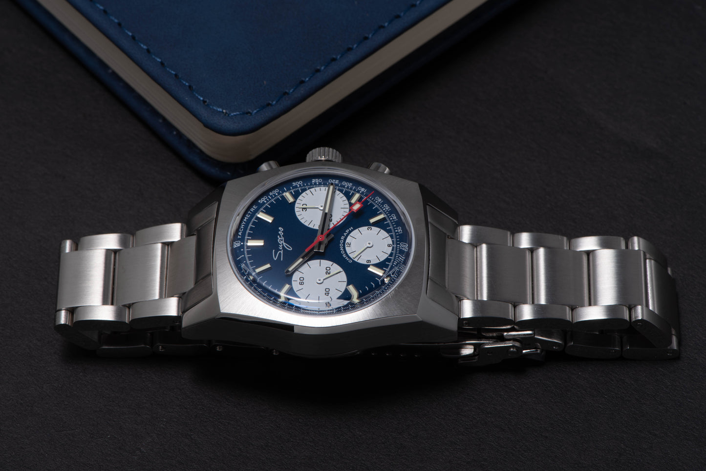 Chrono Heritage S419 Chronograph Blue Panda Dial