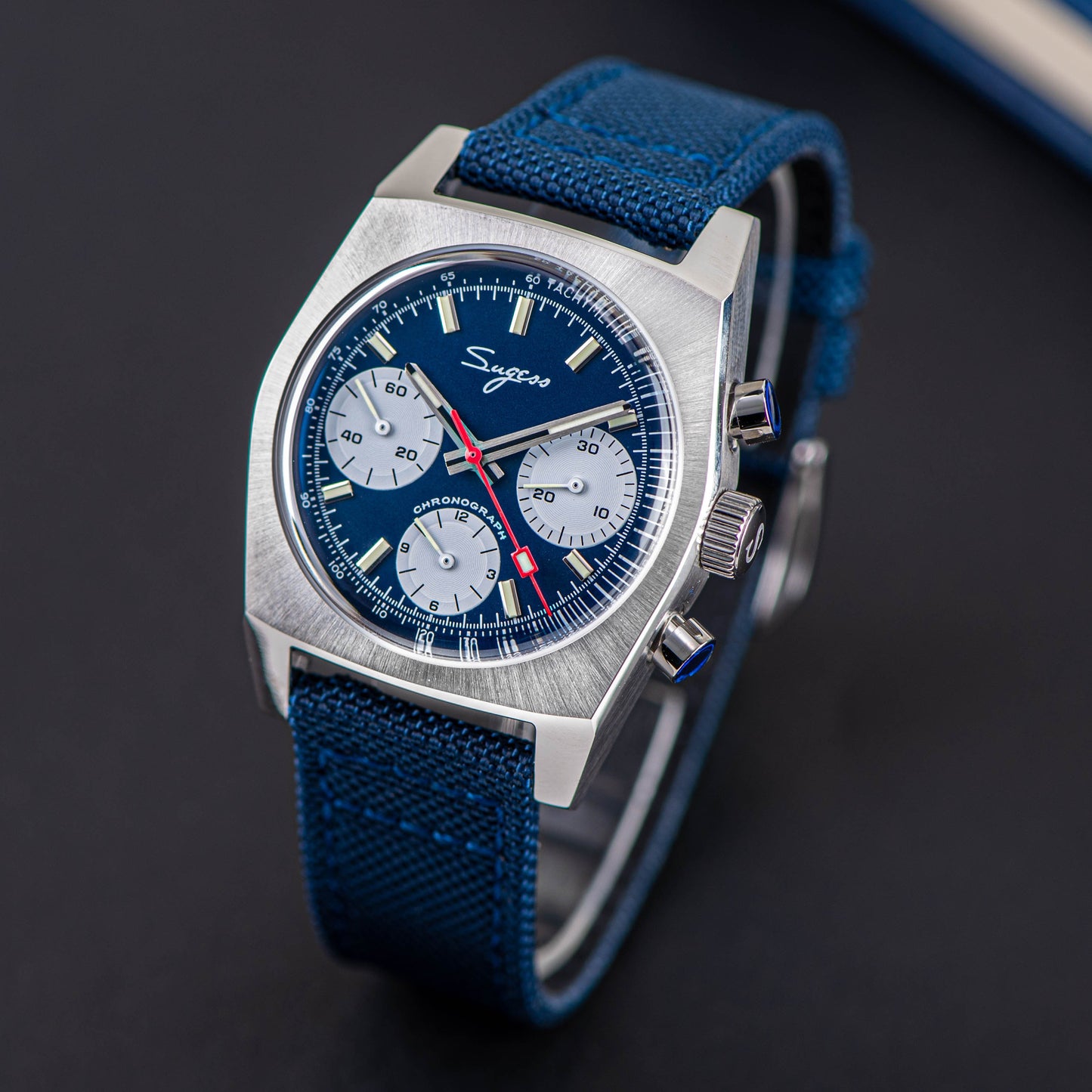 Chrono Heritage S419 Chronograph Blue Panda Dial