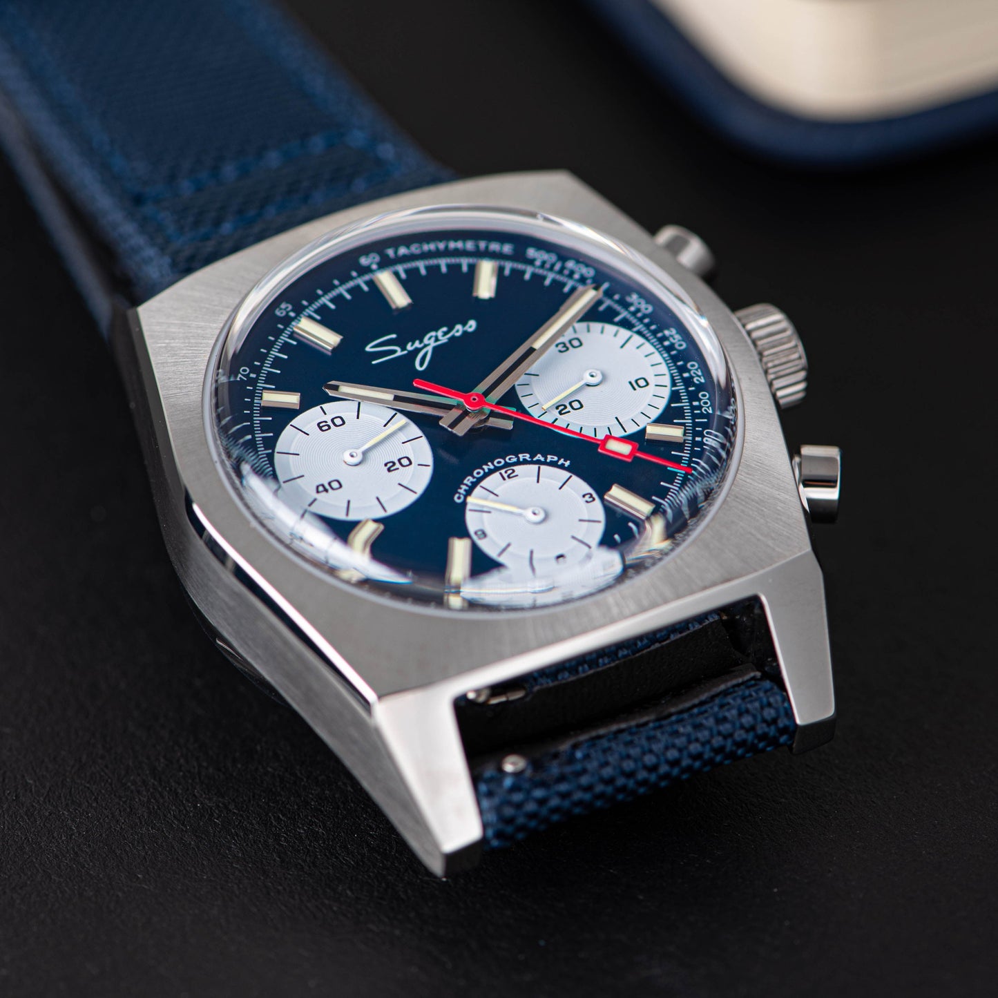 Chrono Heritage S419 Chronograph Blue Panda Dial