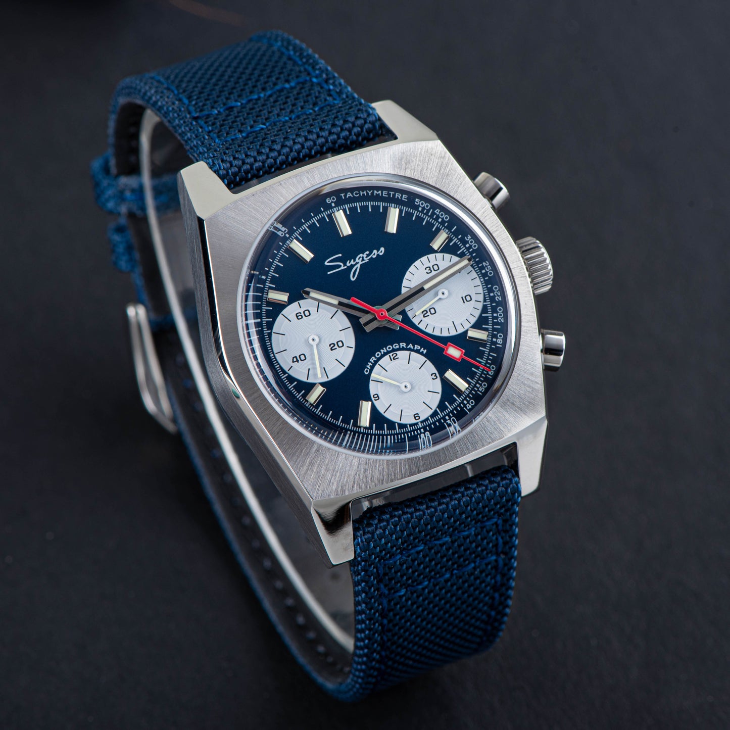 Chrono Heritage S419 Chronograph Blue Panda Dial