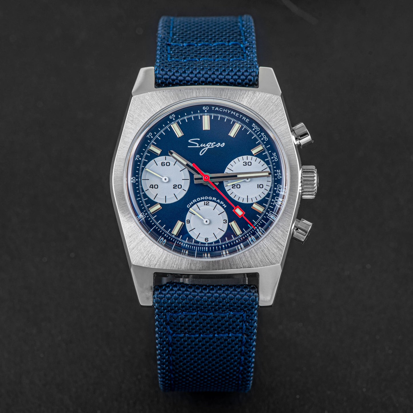 Chrono Heritage S419 Chronograph Blue Panda Dial