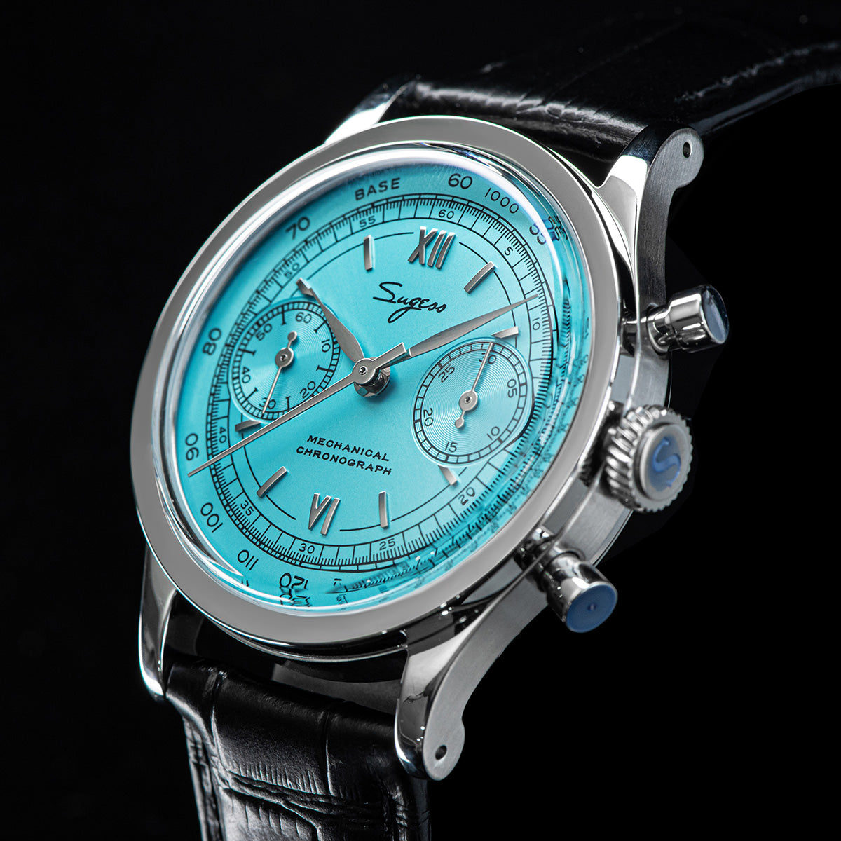 Chrono Heritage S411 SU1901BS Light Blue Dial