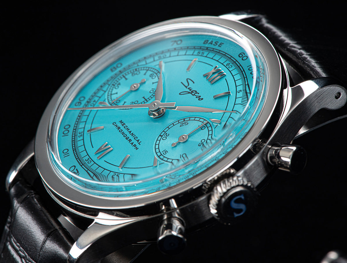 Chrono Heritage S411 SU1901BS Light Blue Dial