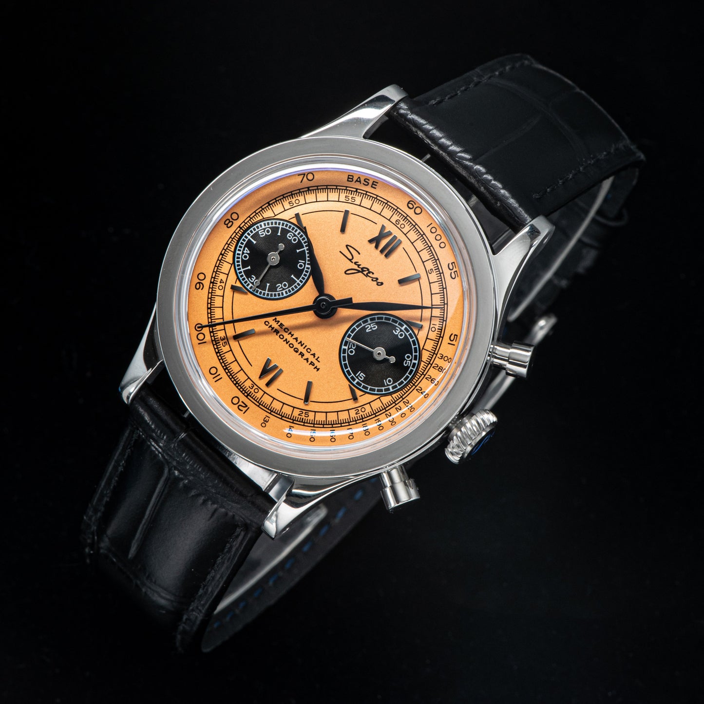 Chrono Heritage 411 SU1901OS Salmon Dial