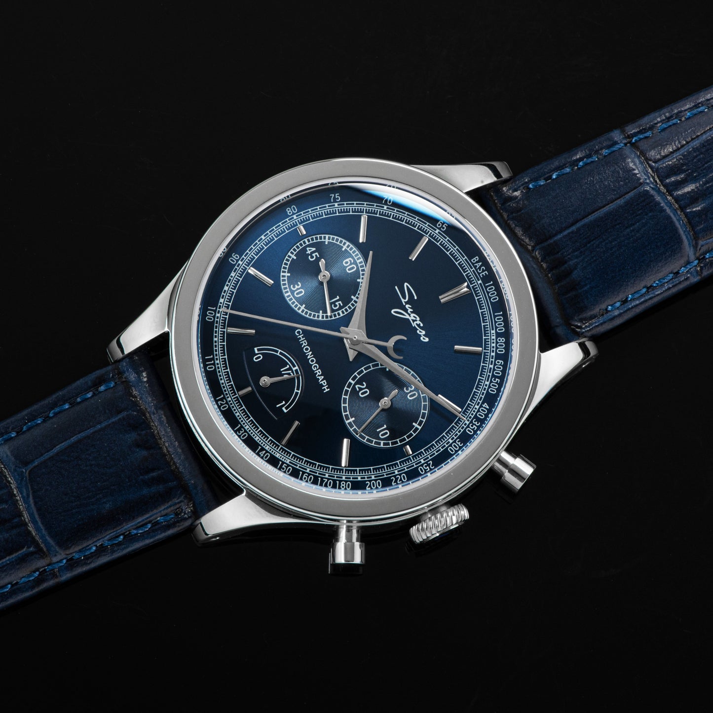 Chrono Master 438 Deep Blue Dial Power Reserve Indicator