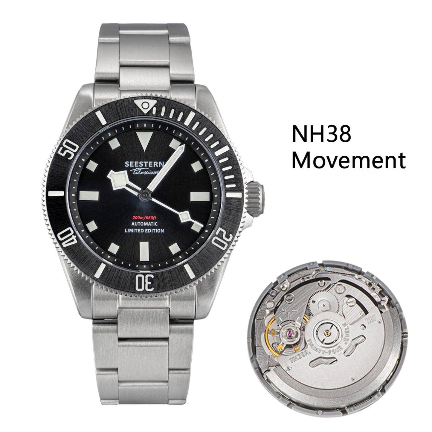 Seestern 430 Titanium Professional Diver (Seiko NH38 movement)