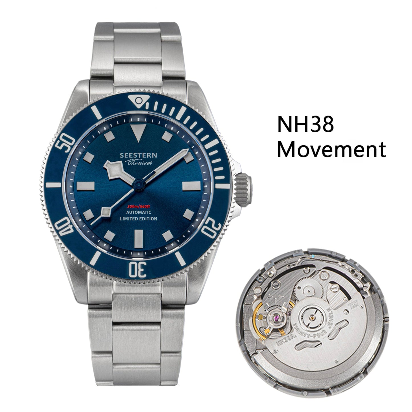 Seestern 430 Titanium Professional Diver (Seiko NH38 movement)